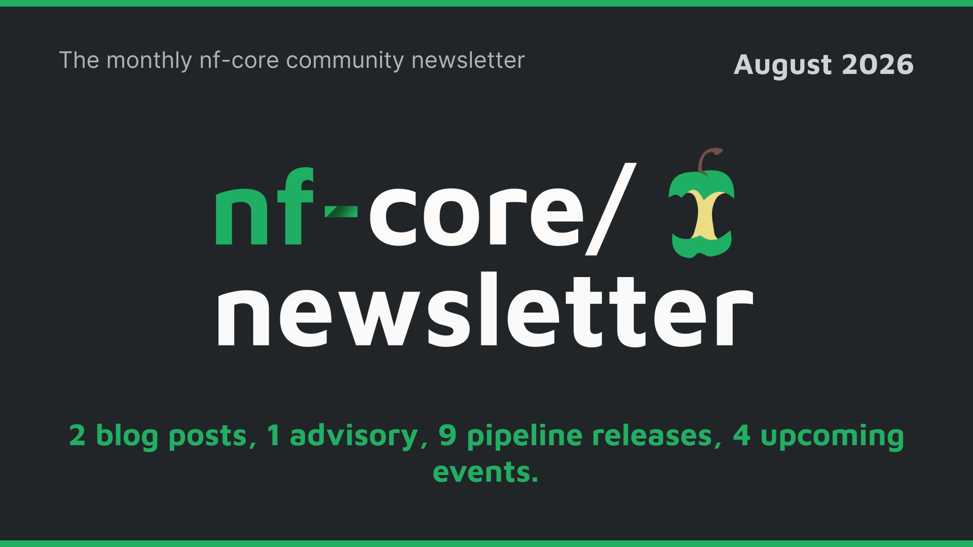 nf-core newsletter — August 2026